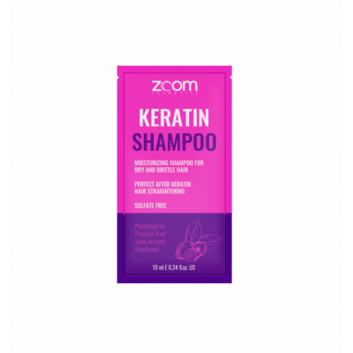 НАБОР Саше ZOOM Keratin Шампунь бессульфатный + Маска-уход, 10 мл * 5+5  шт.