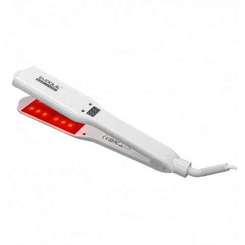 Инфракрасный и ультразвуковой утюжок широкие пластины  EVOQUE Infrared & Ultrasonic БЕЛЫЙ