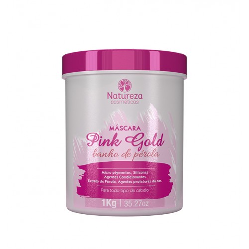 Маска-глянец для волос NATUREZA Pink Gold 1000 ml