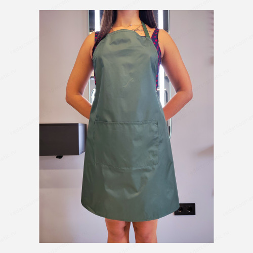 Фартук мастера-парикмахера Slim, зеленый