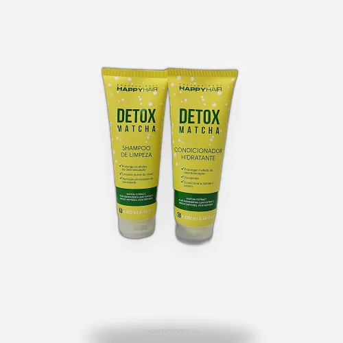Набор Happy Hair Detox Matcha шампунь + кондей без сульфатов  250/250 мл