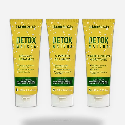 Набор Happy Hair Detox Matcha шампунь +маска + кондей без сульфатов  250/250 мл