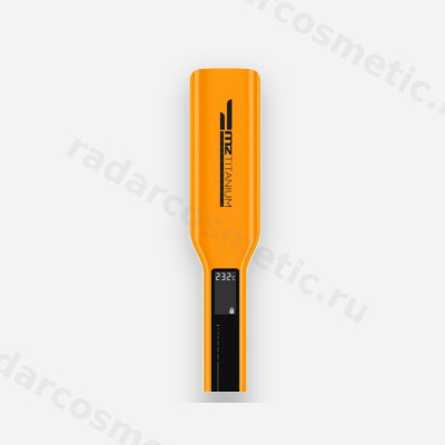 Утюжок MZ Titanium Оранжевый, широкие пластины, титан, 230С