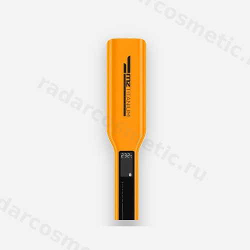Утюжок MZ Titanium Оранжевый, широкие пластины, титан, 230С