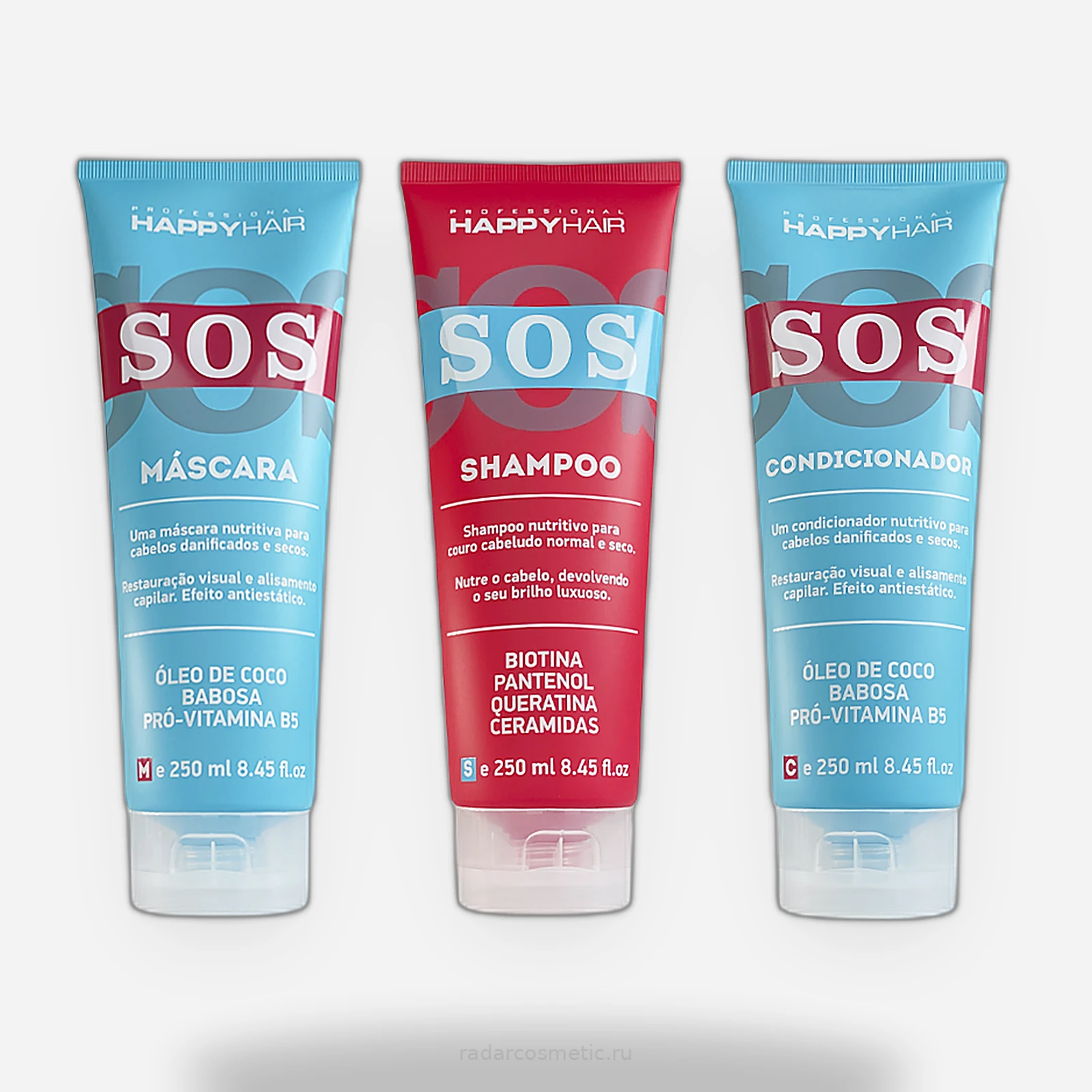Набор Happy Hair SOS шампунь+ кондиционер без сульфатов 250/250 мл