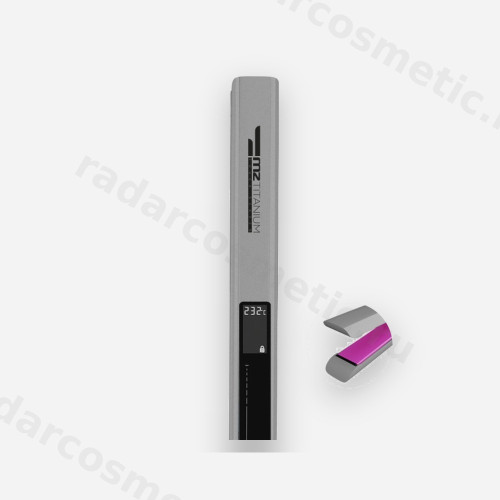 Утюжок узкие пластины MZ Titanium Серебристый,, 230С