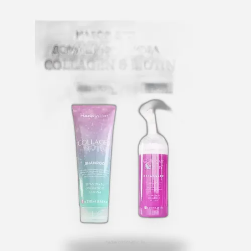 Набор Happy Hair Collagen & Biotin шампунь + Спрей-кондиционер