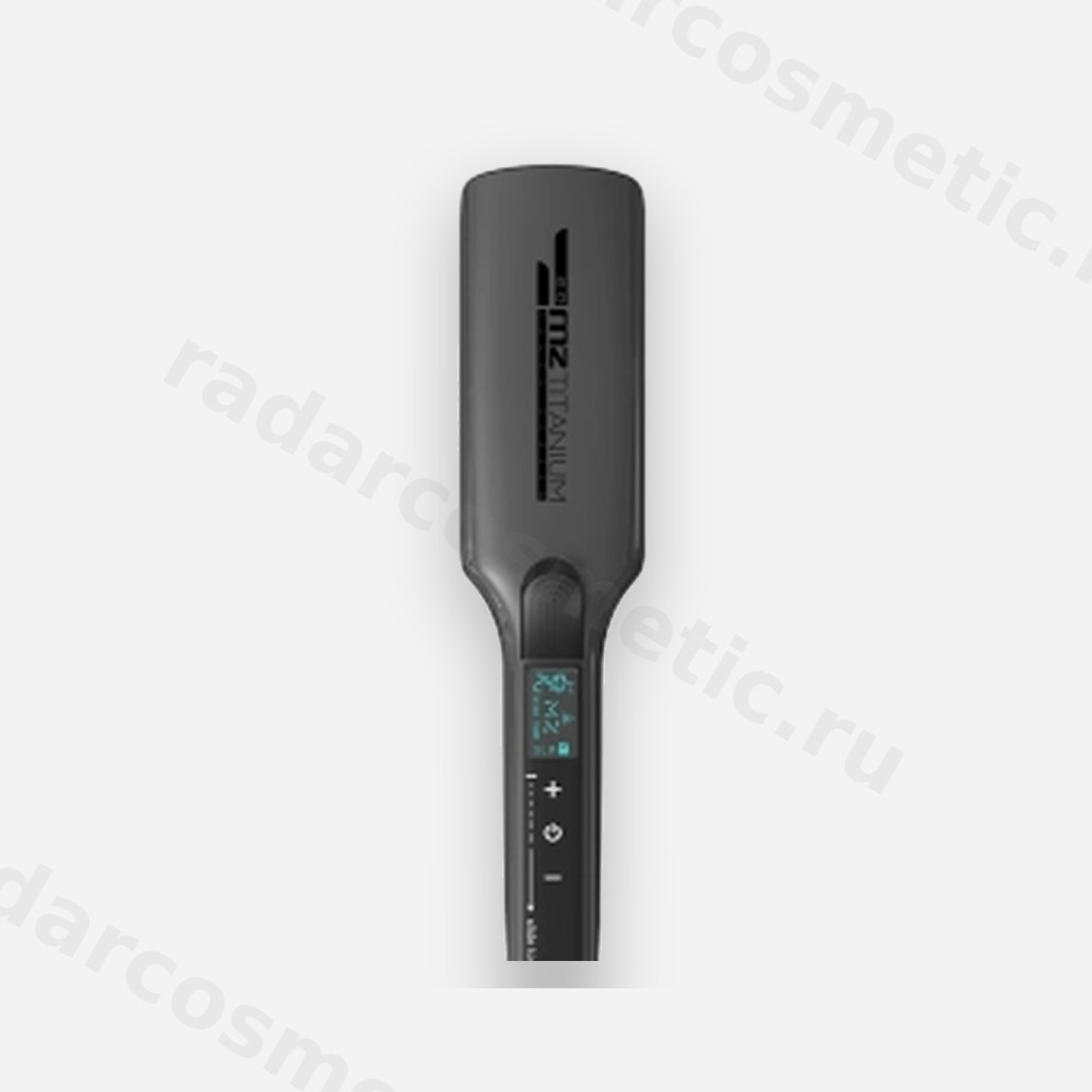 Утюжок MZ Titanium капучино, голубые пластины, глянец