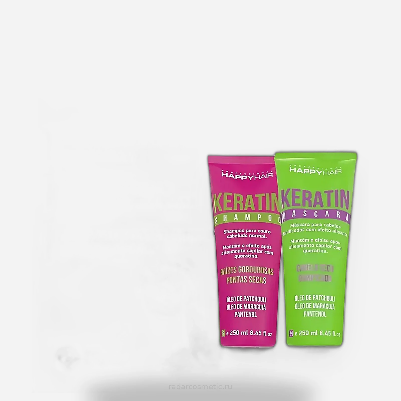 Набор Happy Hair Keratin шампунь + маска без сульфатов 250/250 мл