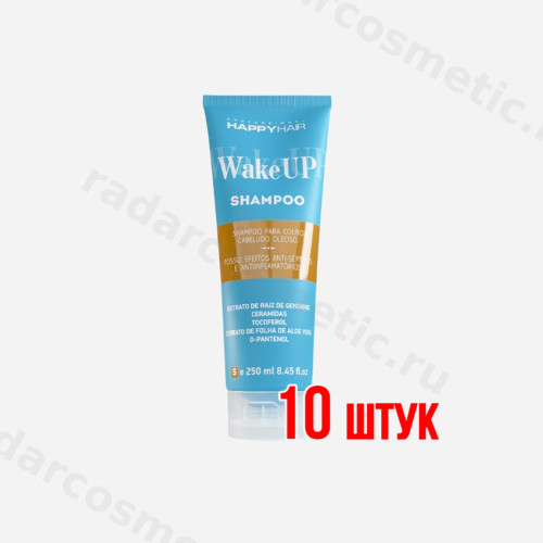 НАБОР Happy Hair Wake Up Hair 10 ШТ шампунь без сульфатов 250 мл