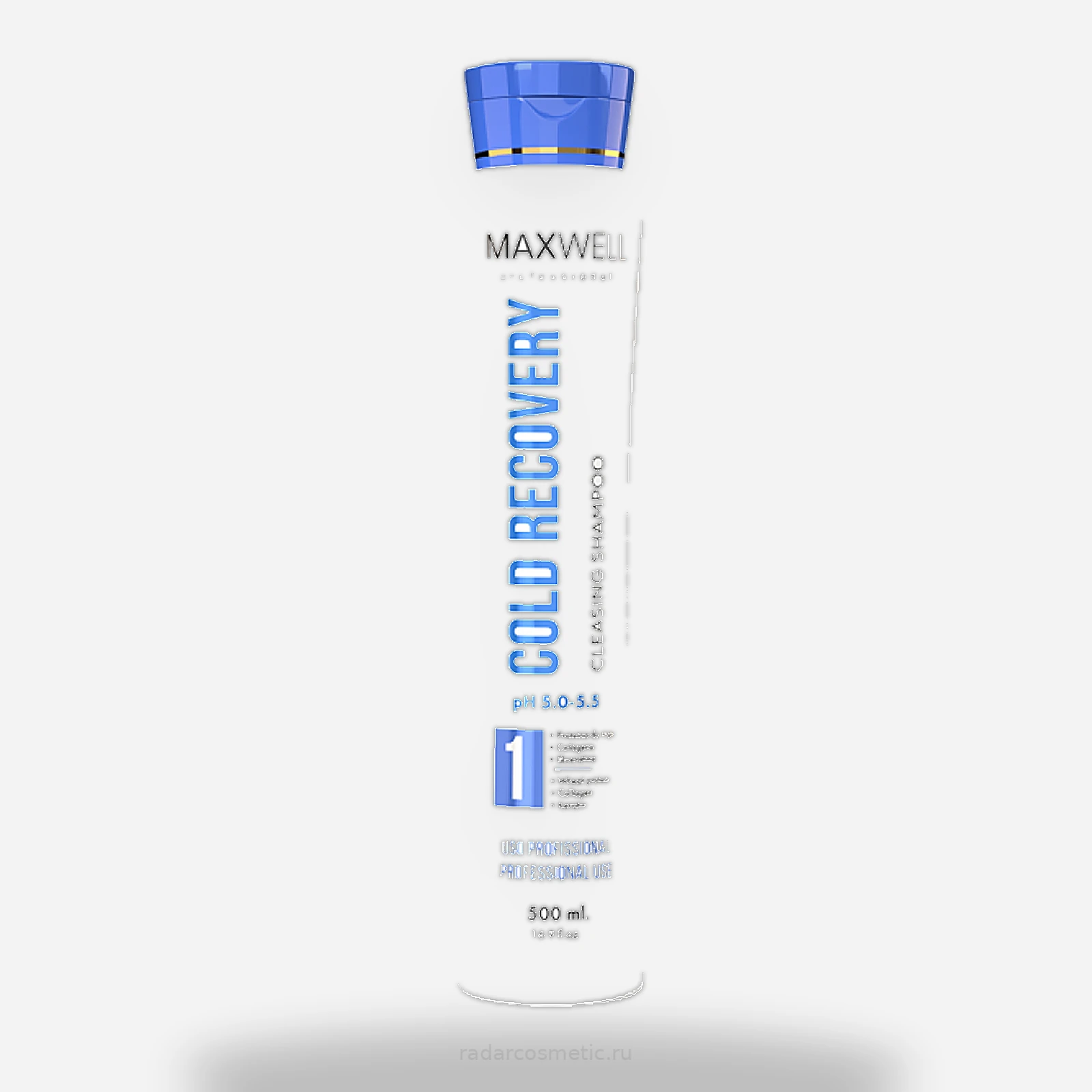 Шампунь для бережной очистки MAXWELL Cold Recovery Shampoo 500 ml, шаг 1