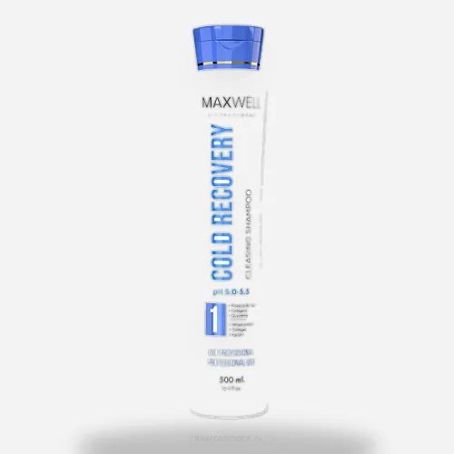 Шампунь для бережной очистки MAXWELL Cold Recovery Shampoo 500 ml, шаг 1
